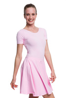 Gymnastické tréninkové body s krátkým rukávem B100K růžové