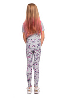 Dámské sportovní legíny se vzorem GEOMETRY COTS šedé