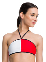 BIKINI Horní díl plavek bílý a červený