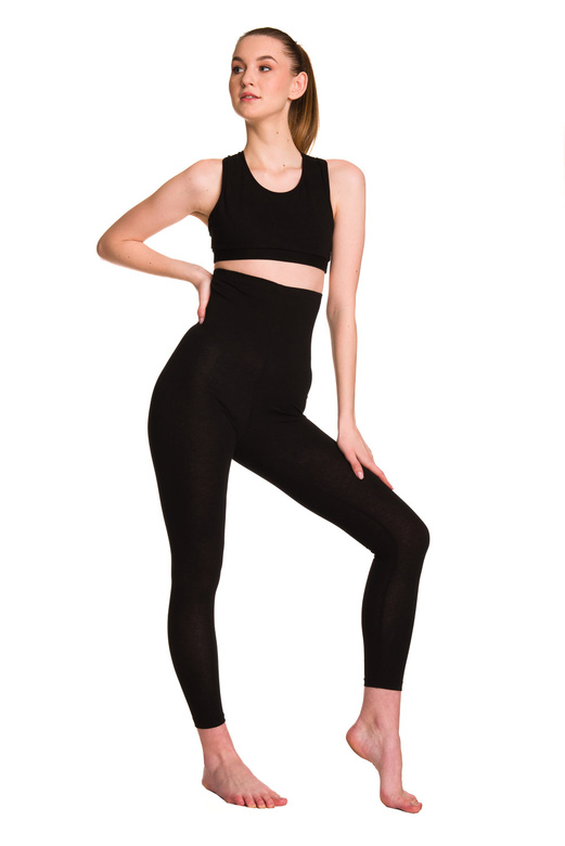 Dámský bavlněný sportovní top - černý