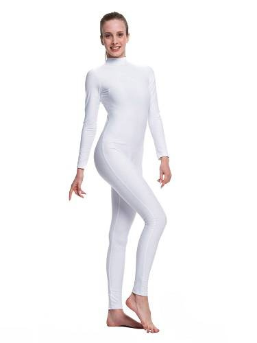 Trikot s celopropínacím zipem, bílý