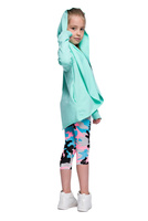 Dámský a dětský mátový svetr