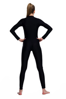 Trikot na zip v černé barvě