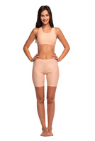 Dámské legíny dětské krátké šortky tělové barvy