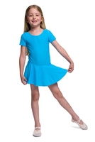 Body s krátkou sukní lycra tyrkysová