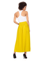 MAXI viskózová sukně - pistáciová