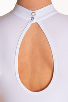 Dámské gymnastické body zpět pod límec GOLF bílé