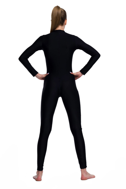 Trikot na zip v černé barvě