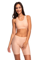 Dámské legíny dětské krátké šortky tělové barvy