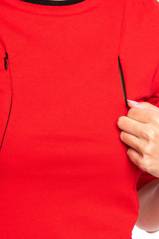 Dámská kojící tepláková souprava červená