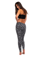 Dámské sportovní legíny se vzorem šedé COTS šedé