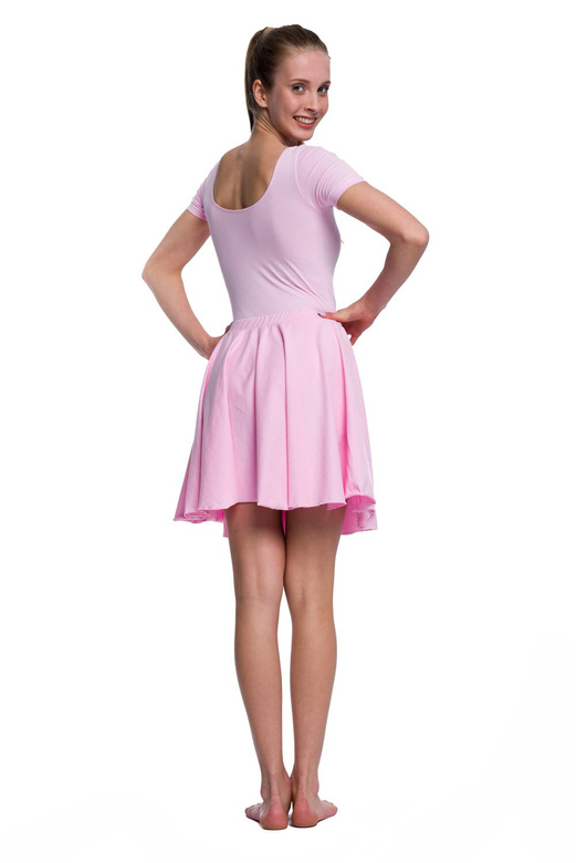 Gymnastické tréninkové body s krátkým rukávem B100K růžové