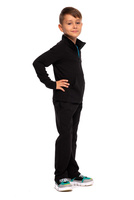 Mikina se stojáčkem, zipem a kapsami černá