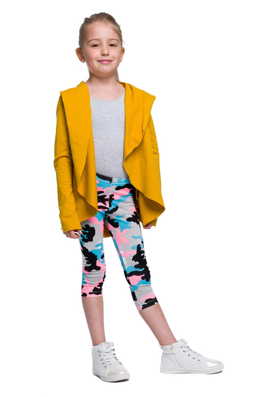 Dámský a dětský hořčicový svetr