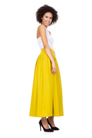 MAXI viskózová sukně - pistáciová