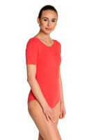 Gymnastické tréninkové body s krátkým rukávem B100K coral