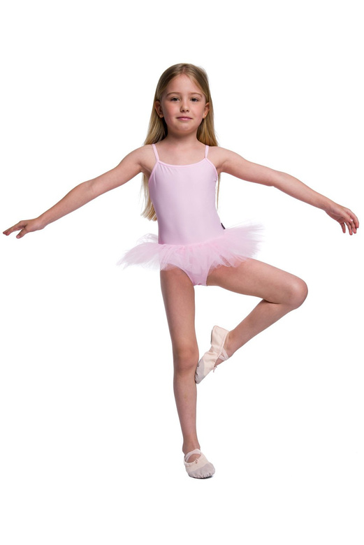 TUTU body s tenkými ramínky - růžové