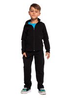 Mikina se stojáčkem, zipem a kapsami černá