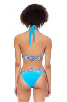 Horní díl plavek BIKINI WELUR tyrkysový