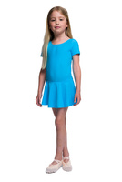 Body s krátkou sukní lycra tyrkysová