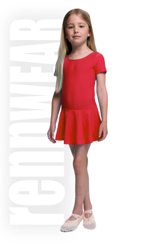 Body s krátkou sukní z lycry růžové