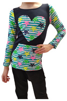 Dětská blůza s dlouhým rukávem a kapsou s hvězdou tmavě modrá