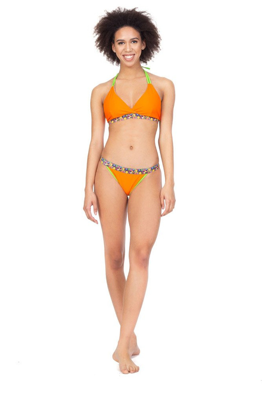 Horní díl plavek BIKINI FLOWERS orange