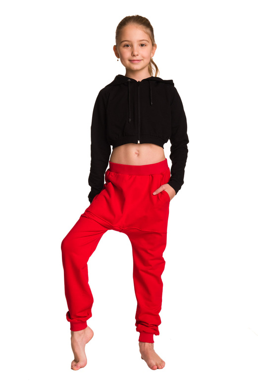 Dětské tepláky červené