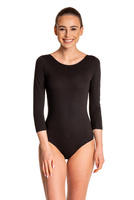 Gymnastické tréninkové body s 3/4 rukávy B10034 černé