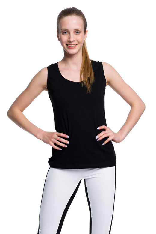 Halenka bez rukávů - černá