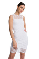 Krajkové šaty FIT - bílé