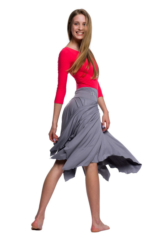 Tréninková sukně QUADRATS - šedá