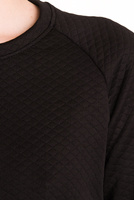 Dámská prošívaná mikina s kapucí černá