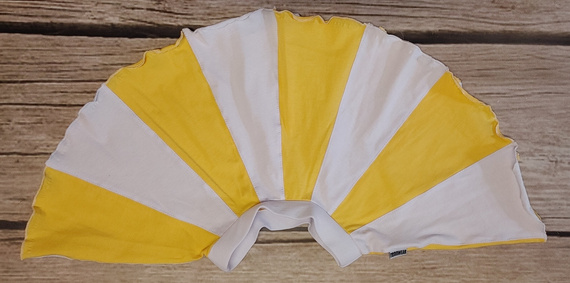 Dívčí sukně z bavlny ECO-LINE - bílo žlutá