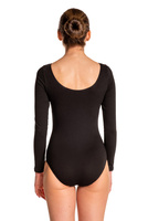 Gymnastické tréninkové body s dlouhým rukávem B100D černé