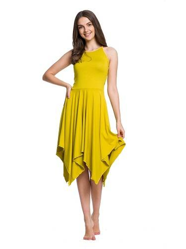 Čtvercové šaty - pistácie