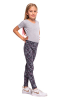 Gymnastické body s krátkým rukávem B100K melange-grey