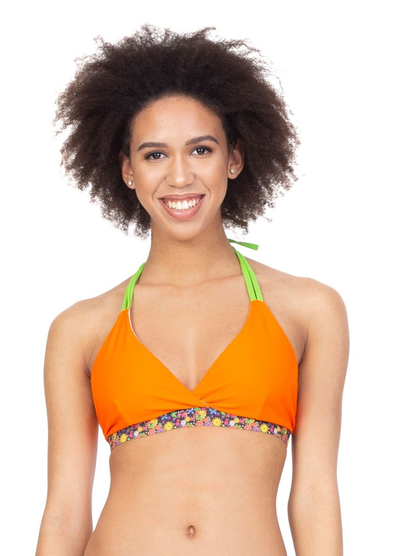 Horní díl plavek BIKINI FLOWERS orange