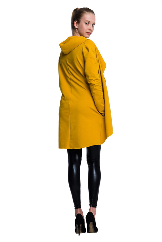 Dámský a dětský hořčicový svetr