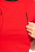 Dámská kojící tepláková souprava červená