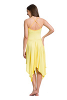 Čtvercové šaty - citron