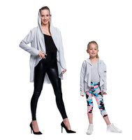 Dámský a dětský melanžový šedý svetr