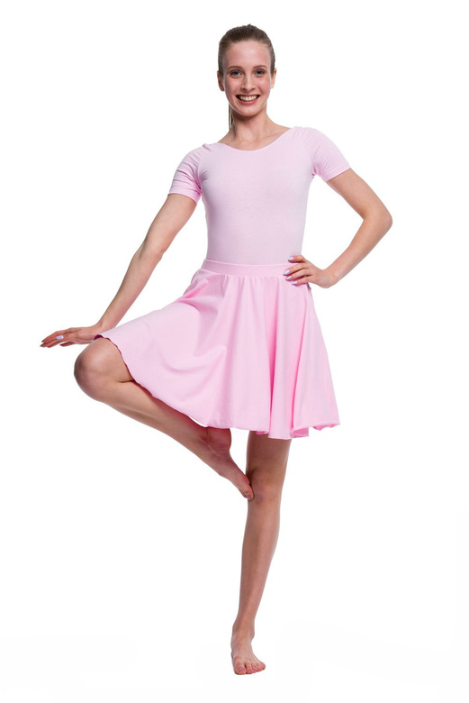 Rozšířená kruhová sukně - růžová