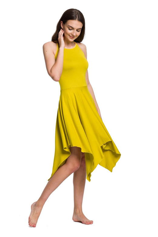 Čtvercové šaty - pistácie